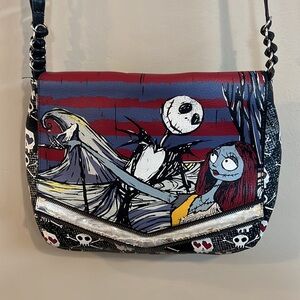 Loungefly x Disney Nightmare Before Christmas Faux Leather Crossbody Purse